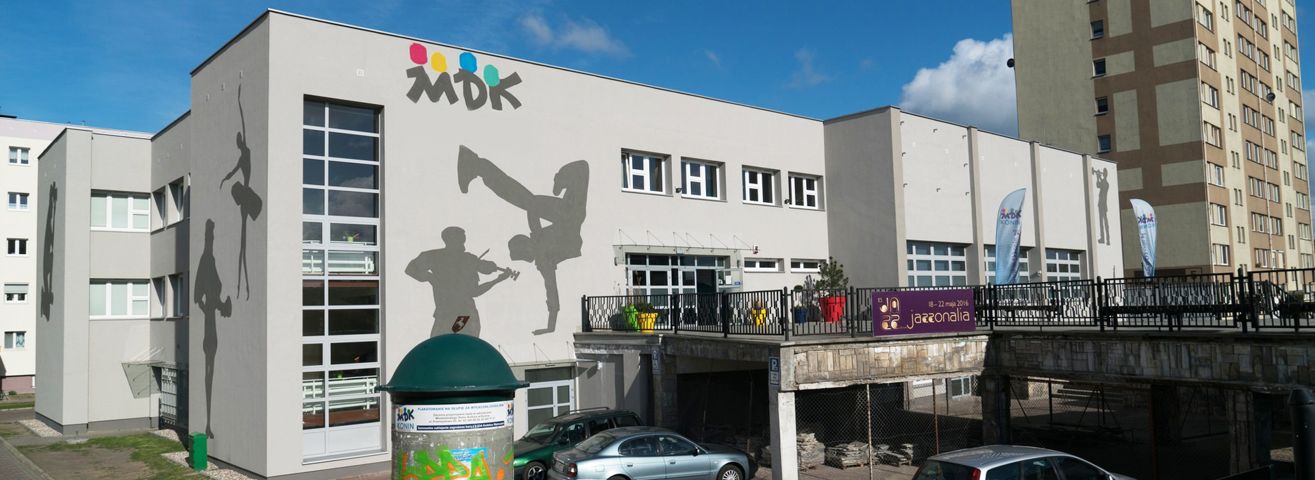 Widok szkoły z lotu ptaka