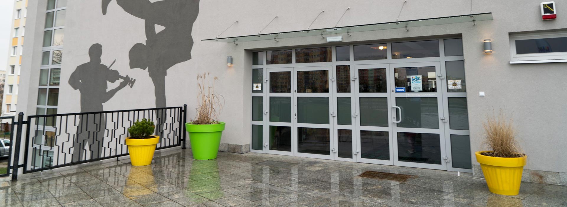 Widok szkoły z lotu ptaka